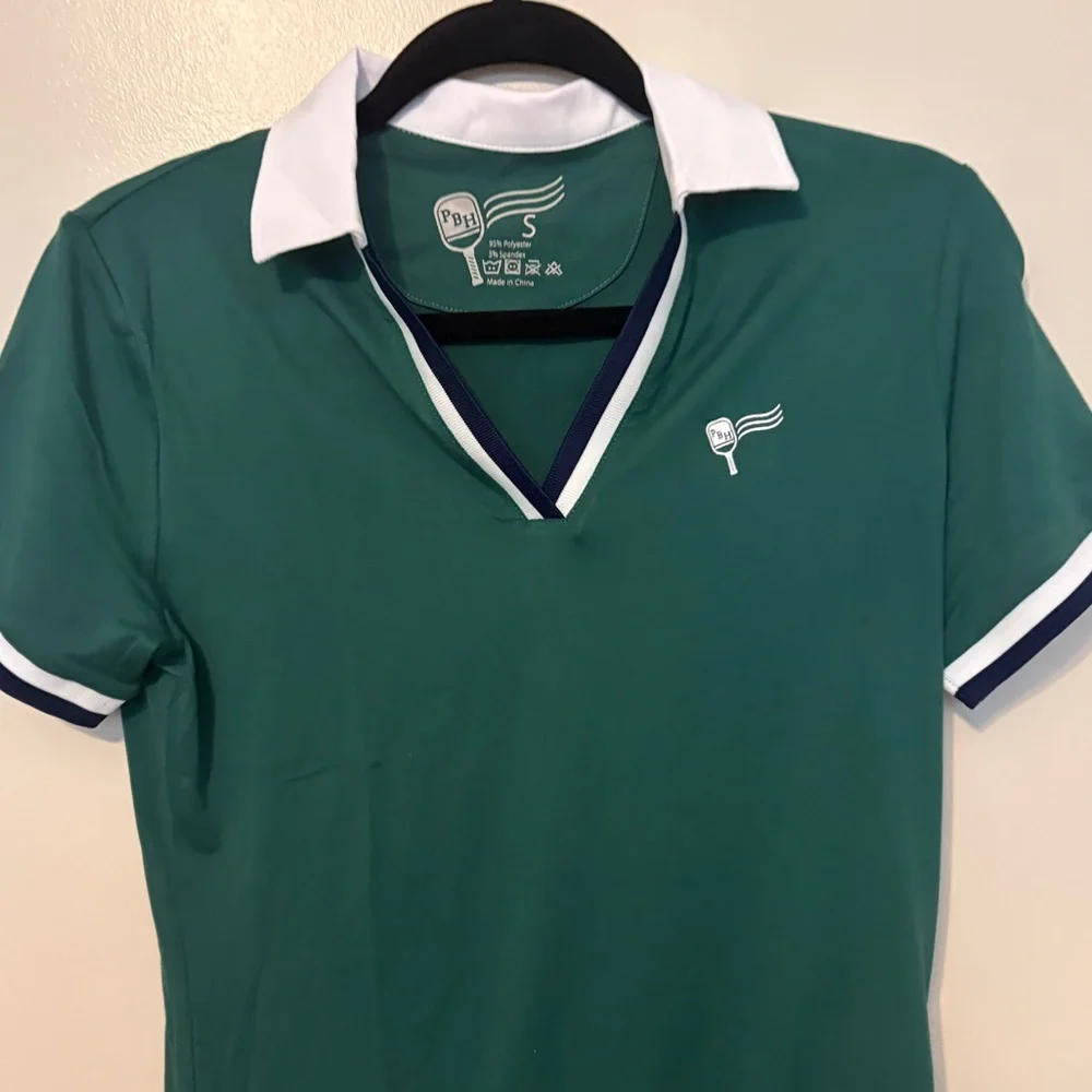 Women's Retro Pickleball Polo Performance Shirt Small NWT - Picture 3 of 8